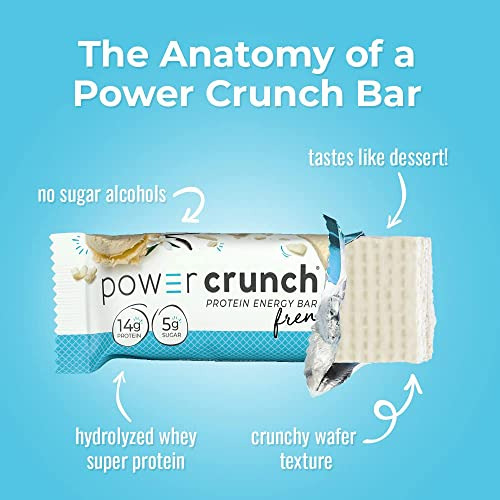 Barras De Proteína De Soro De Leite Power Crunch, Lanches Ri - Imagem 5