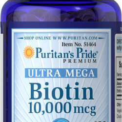 Puritans Pride Biotina 10000mcg 100 Cápsulas Gelatinosas