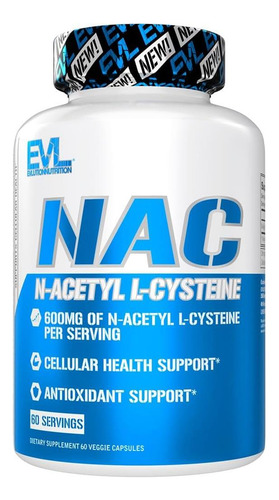 Evlution Nutrition Nac N-acetil L-cisteína - 600mg N-acetil