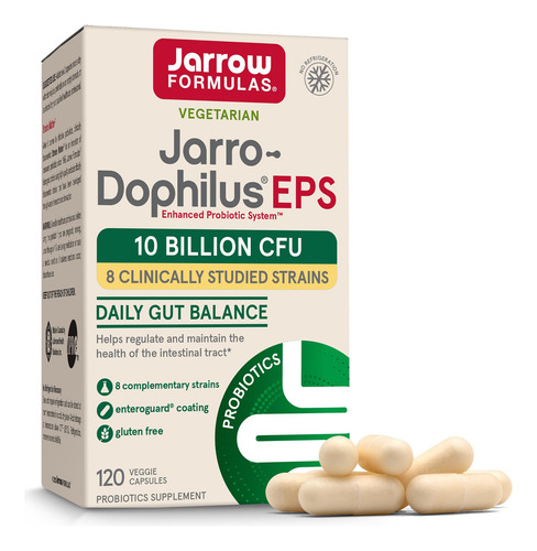 Fórmulas Probióticas Jarrow Jarro-dophilus Eps 5b 120 Cápsul
