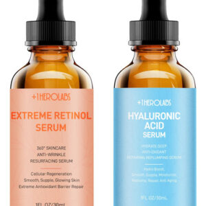 Conjunto De Sérum Facial Herolabs Retinol E Ácido Hialurônic