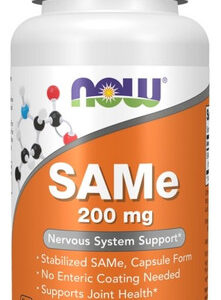 Sam-e 200 Mg 60 Cápsulas Vegetais Da Now Foods