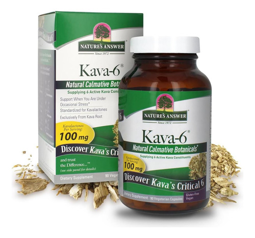 Natures Answer Kava Root Powder 90 Cápsulas - Kava Powder Pa