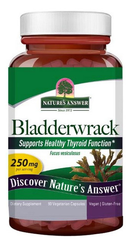 Bladderwrack Thallus 90 Cápsulas Da Nature's Answer - Imagem 2