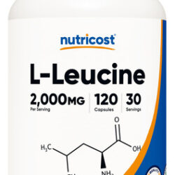 Suplemento Nutricost L-leucina 2.000 Mg 120 Cápsulas
