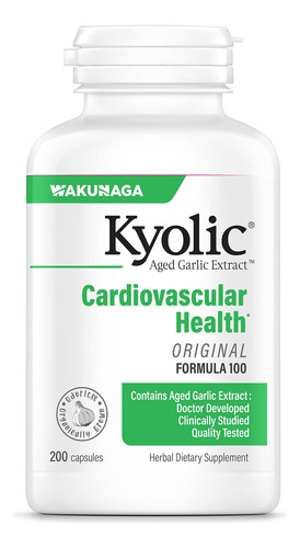 Suplemento Kyolic Aged Alho Extract Formula 100 200 Cápsulas