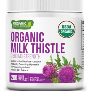 Suplemento Organic Discounters Milk Thistle Capsules 280 Ct