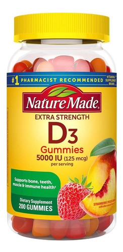 Vitamina Diu Extra-forte Feita Pela Natureza (125 Mcg) Gomas