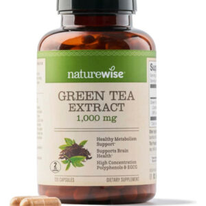 Suplemento De Extrato De Chá Verde Naturewise 1000mg 120 Cáp