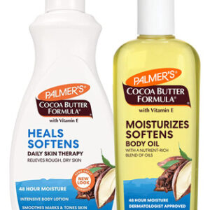 Loção E Óleo De Manteiga De Cacau Body Bundle Palmer&quots 48h D