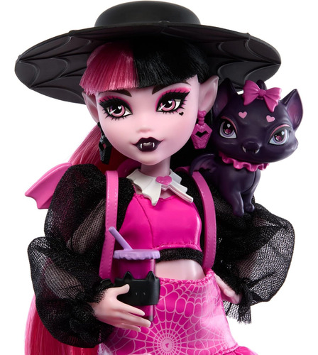 Boneca Monster High Draculaura Com Gato-morcego De Estimação - Imagem 2