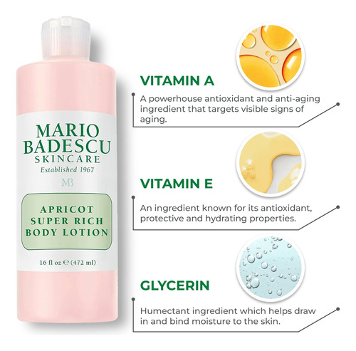 Loção Corporal Mario Badescu Apricot Super Rich 473ml - Imagem 4