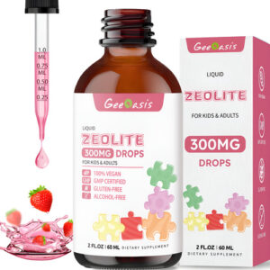 Zeolite Detox Geeoasis Liquid 60 Ml Com Vitamina B12 E D3 Ki