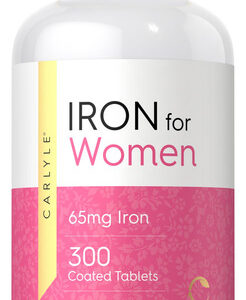 Suplemento De Ferro Para Mulheres 65 Mg 300 Comprimidos Carl