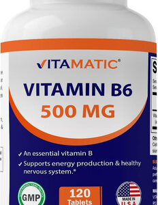 Vitamatic Vitamina B6 (piridoxina Hci), 500 Mg 120 Comprimid