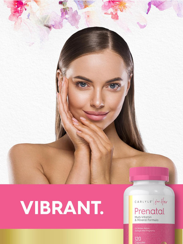 Vitaminas Pré-natais Carlyle Para Mulheres | 120 Cápsulas | - Imagem 7