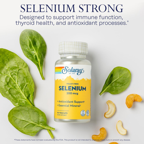 Suplemento Solaray Selenium 200mcg Vegano E Não Transgênico - Imagem 3