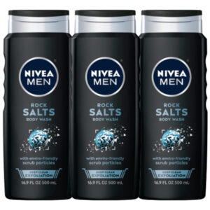 Sabonete Líquido Nivea Men Deep Clean Rock Salts 500 Ml, Pac