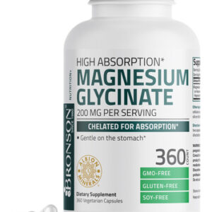 Suplemento Bronson Glicinato De Magnésio 200mg 360 Cápsulas