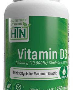 Suplemento Health Thru Nutrition Vita D3 10000iu 360 Softgel