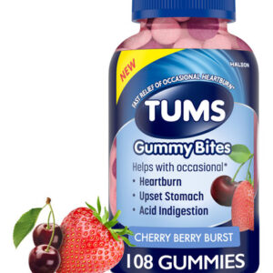 Suplemento Dietético Tums Gummy Bites Para Azia 108 Ct