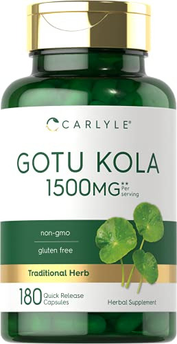 Suplemento Carlyle Gotu Kola (cápsulas De 1500 Mg, 180 Unida