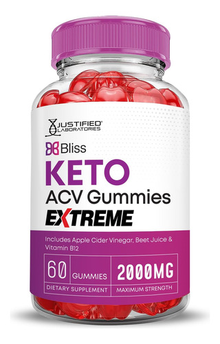 (5 Unidades) Bliss Keto Acv Gummies Extreme 2000mg Bliss Ket - Imagem 3