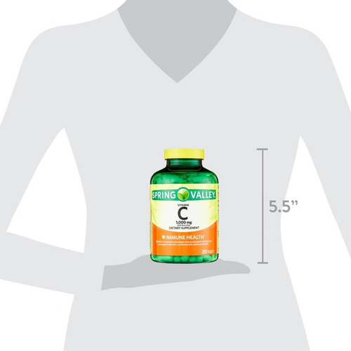 Vitamina C 1000 Mg De Rosa Mosqueta Branca Spring Valley 250 Sabor Neutro - Imagem 15