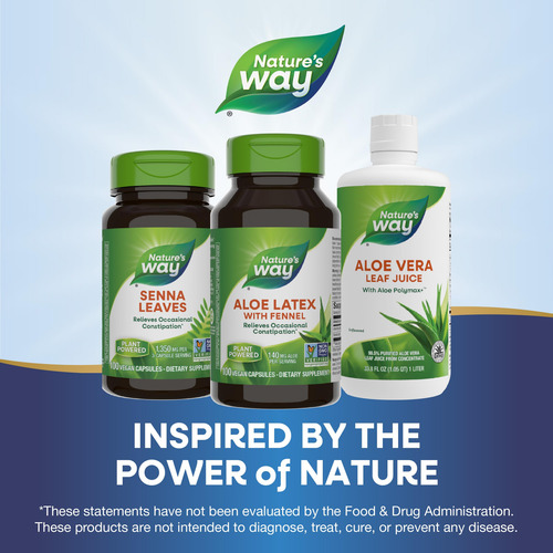 Suplemente O Látex De Aloe Nature"s Way Com Tampa 100% Vegan - Imagem 7