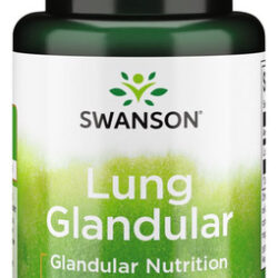 Suplemento Swanson Raw Lung Glandular 250 Mg 60 Cápsulas