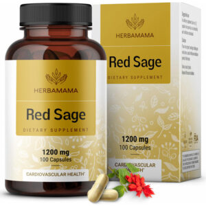 Suplemento: Cápsulas De Sálvia Vermelha Herbamama, 1200 Mg,