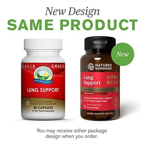 Natures Sunshine Lung Support Concentrado Tcm Chinês, 30 Cá - Imagem 7