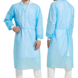 Vestido De Isolamento Protectx Blue Descartável, Pacote Com