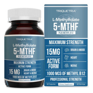 L Metil Folato 15mg Mais Cofator Metil B12 - Profission...