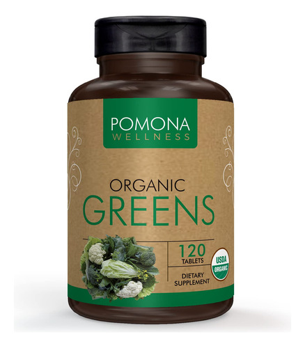 Suplemento Pomona Wellness Super Greens 120 Comprimidos