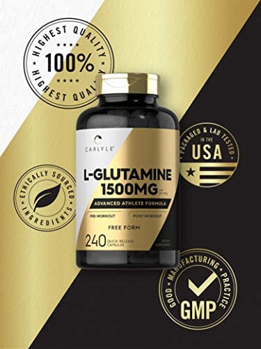 Cápsulas De Glutamina Carlyle L | 1500mg | Contagem 240 | S - Imagem 5