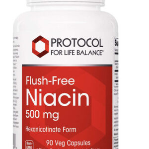 Protocolo Niacina 500mg Flush Free - Vitamina B3, Hexanicoti
