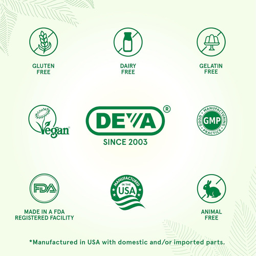 Deva Vegan Evening Primrose Oil, Prensado A Frio, Não Refina - Imagem 4