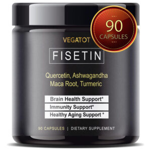 Suplemento Vegatot Fisetin High Purity 98% Com Quercetina 60