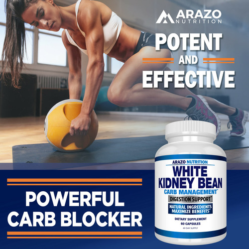 Suplemento Arazo Nutrition Extrato De Feijão Branco 600mg - Imagem 5