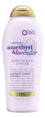 Esfoliante E Sabonete Corporal Ogx Calming + Ametista E Lava