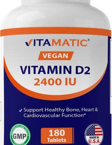 Suplemento Vitamínico De Vitamina D2 60mcg (2400iu) 180 Comp