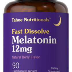 Suplemento Tahoe Nutritionals Melatonina 12 Mg 90 Comprimido