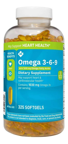 Omega 3-6-9 1030 Mg Members Mark 325 Softgels - Imagem 7