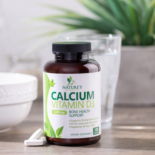 Suplemento De Cálcio Nature"s Nutrition 1200 Mg + Vitamina D - Imagem 9