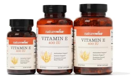 Naturewise Vitamina E 400 Ui Softgels (180mg Dl-alpha) - Sup - Imagem 9