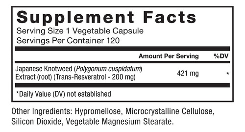 Suplemento Force Factor Resveratrol 120 Cápsulas - Imagem 6