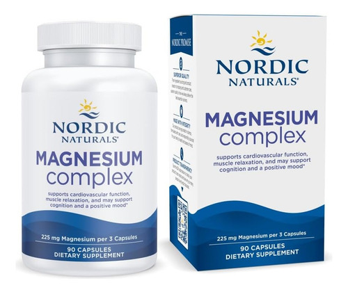 Complexo De Magnésio Nordic Naturals 225 Mg, 90 Cápsulas - Imagem 8