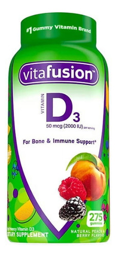 Vitamina D3 2000iu Vitafusion 275 Gomas - Imagem 3
