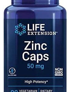 Life Extension Zinc Caps, Zinco 50 Mg, Citrato De Zinco, Apo